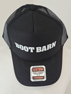Boot Barn Black Trucker Hat by Otto